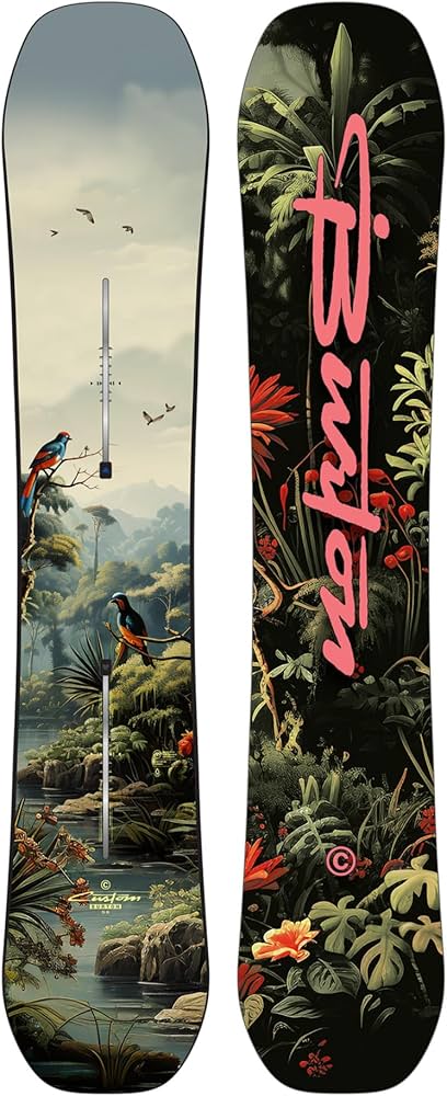 Amazon.com : Men's Burton Custom Camber Snowboard, 158cm, Jungle