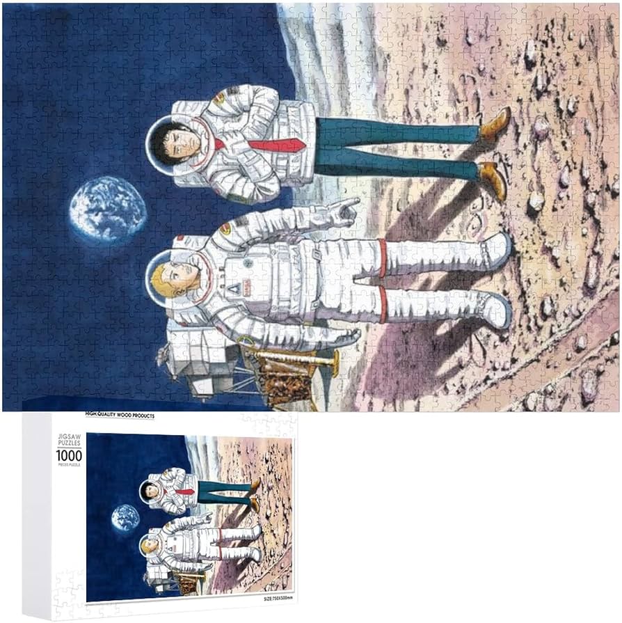 Amazon.co.jp: 宇宙兄弟 パズル 大人气 木製 1000ピース 知育おもちゃ