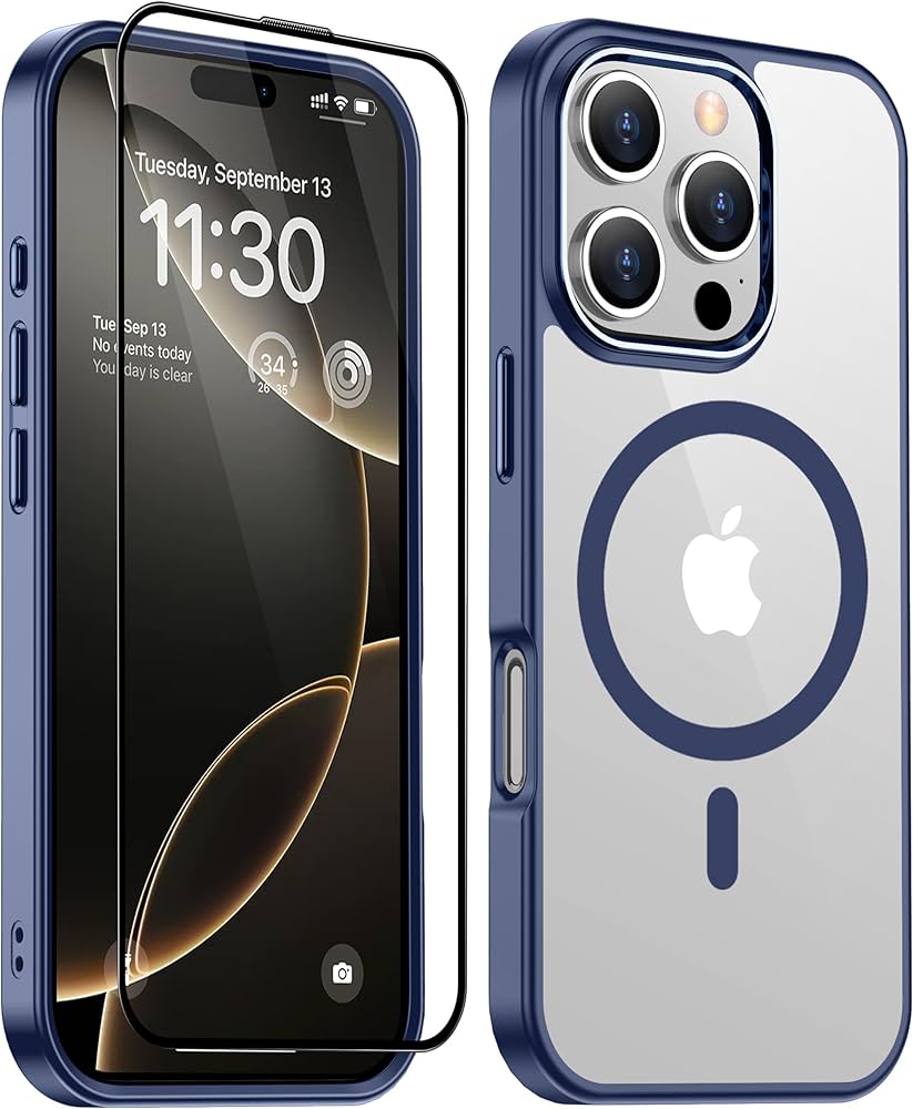 Amazon.co.jp: iPhone 16 Pro 用 ケース ブルー Magsafe対応