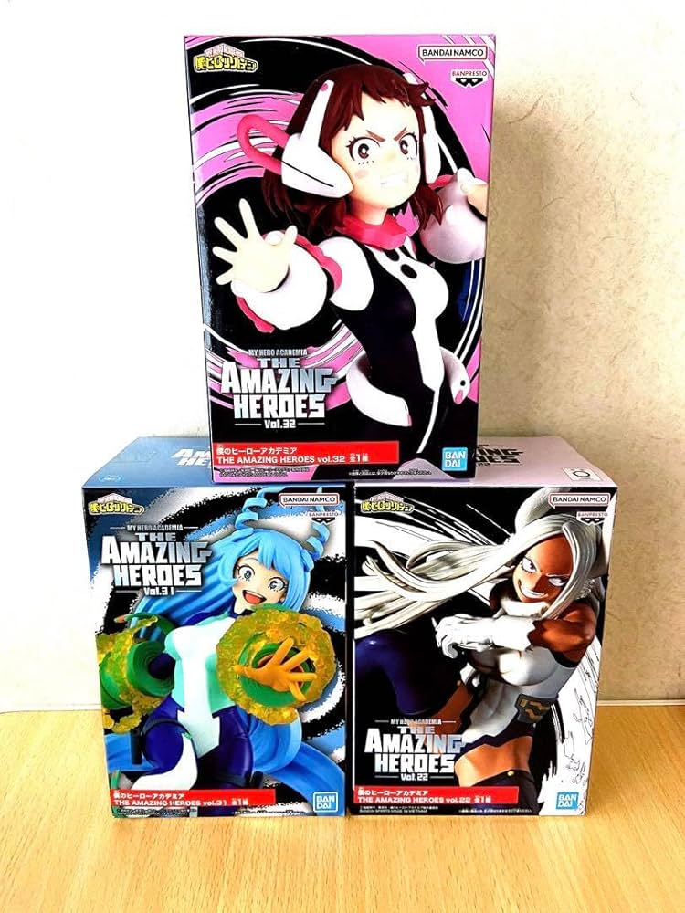 Amazon.co.jp: ヒロアカ amazing heroes 女の子フィギュア 3体セット
