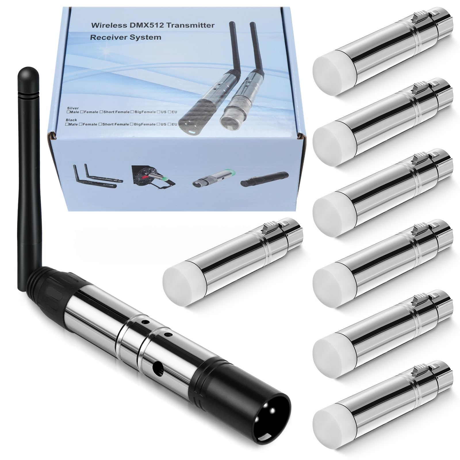 Amazon.com: Copkim 8 Pcs Wireless DMX 512 Transmitter and