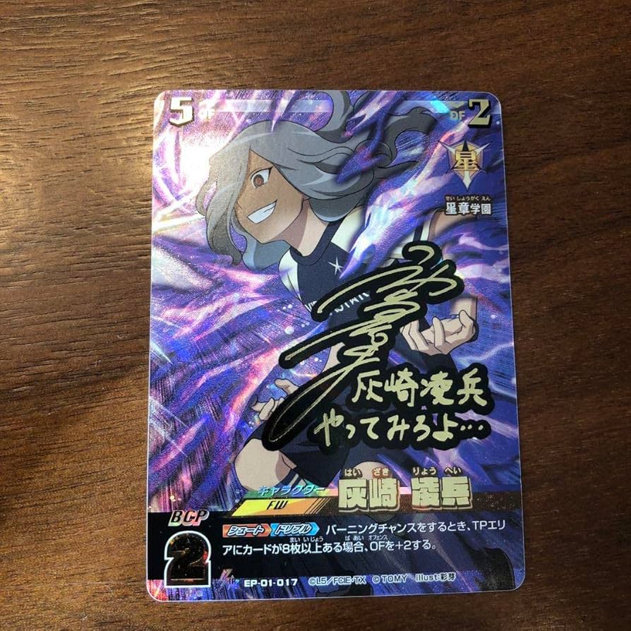 Amazon.co.jp: イナズマイレブン 灰崎凌兵 神谷浩史 サイン入りカード