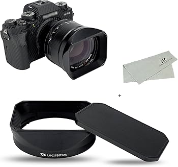 Amazon | JJC メタル 正方形 レンズフード + フードキャップ Fujifilm