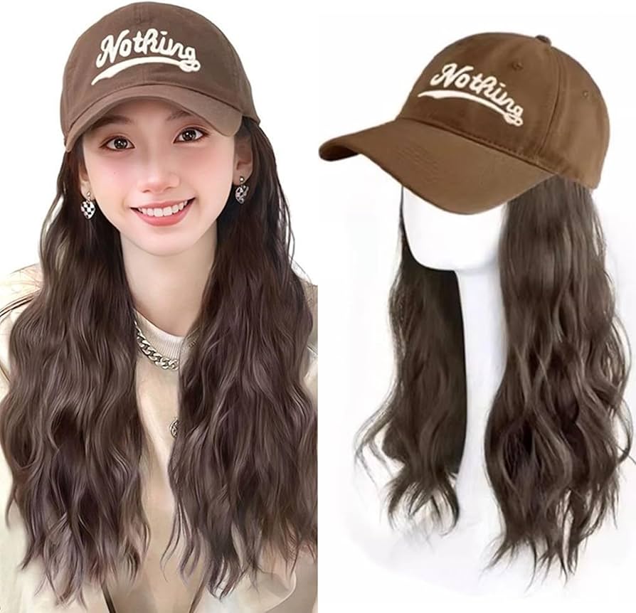 Amazon.co.jp: REMDY 帽子付きウィッグ キャップ ゆるふわ カール 巻き