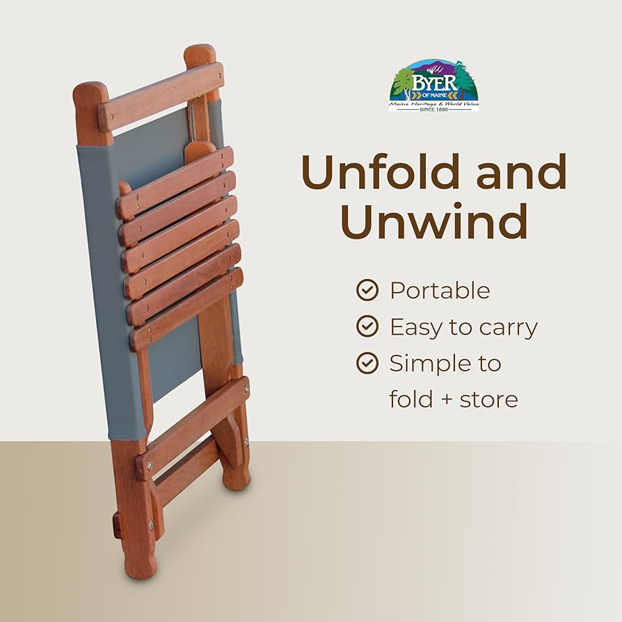 Amazon.com : BYER OF MAINE Pangean Lounger Chair – Portable