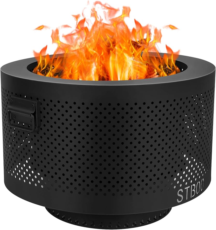 Amazon.com : STBoo 24 Inch Smokeless Fire Pits for Outside with