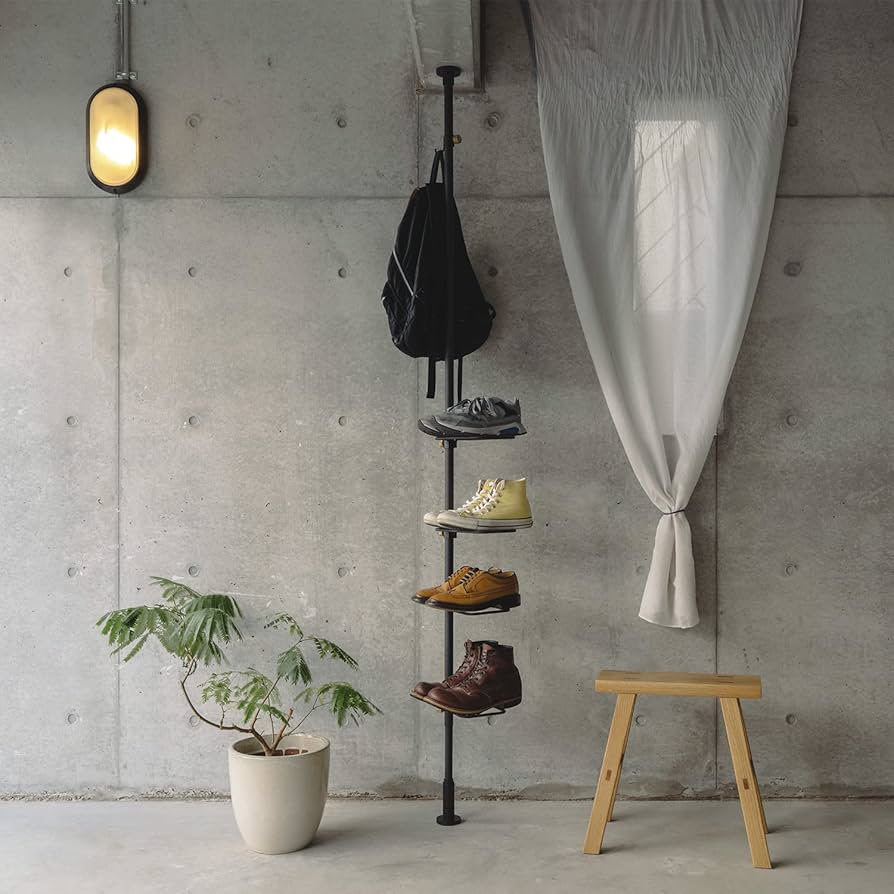 Amazon｜DRAW A LINE 017 Shoes Rack Black ドローアライン シューズ