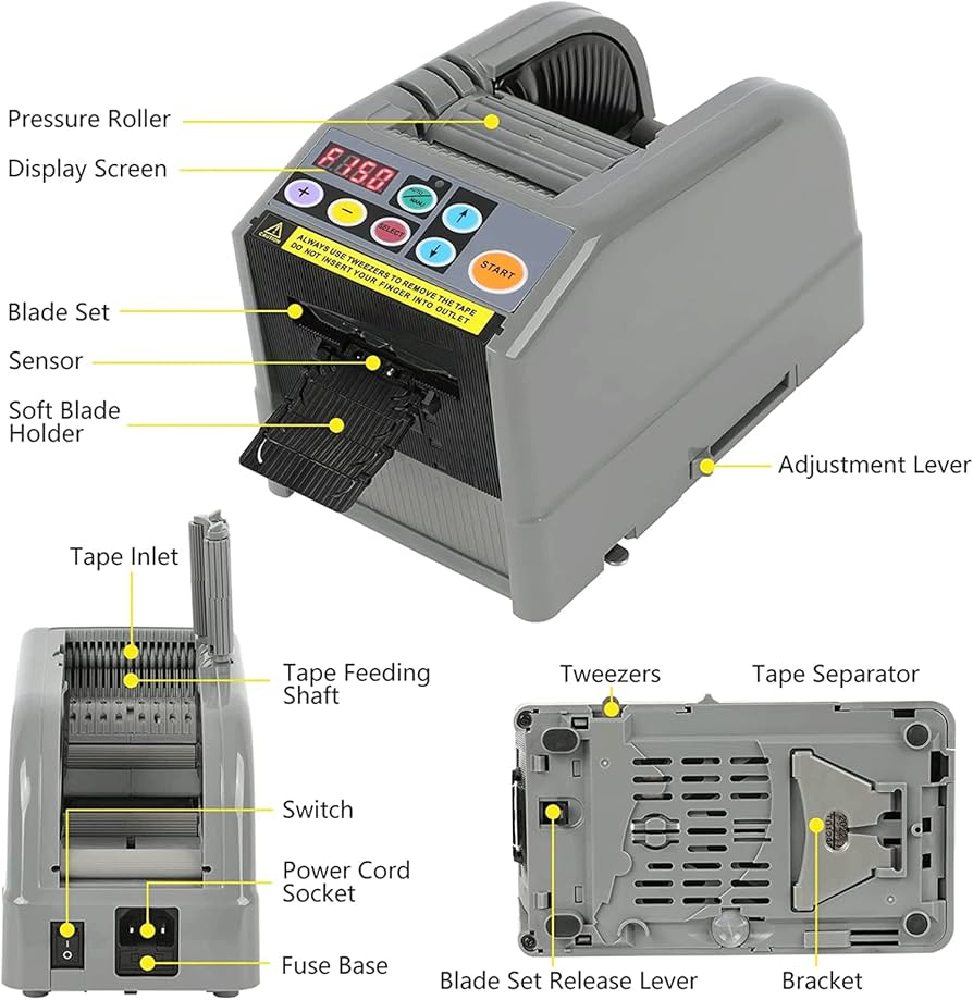 Amazon.co.jp: 電気テープカッター自動テープ切断機、自動テープ