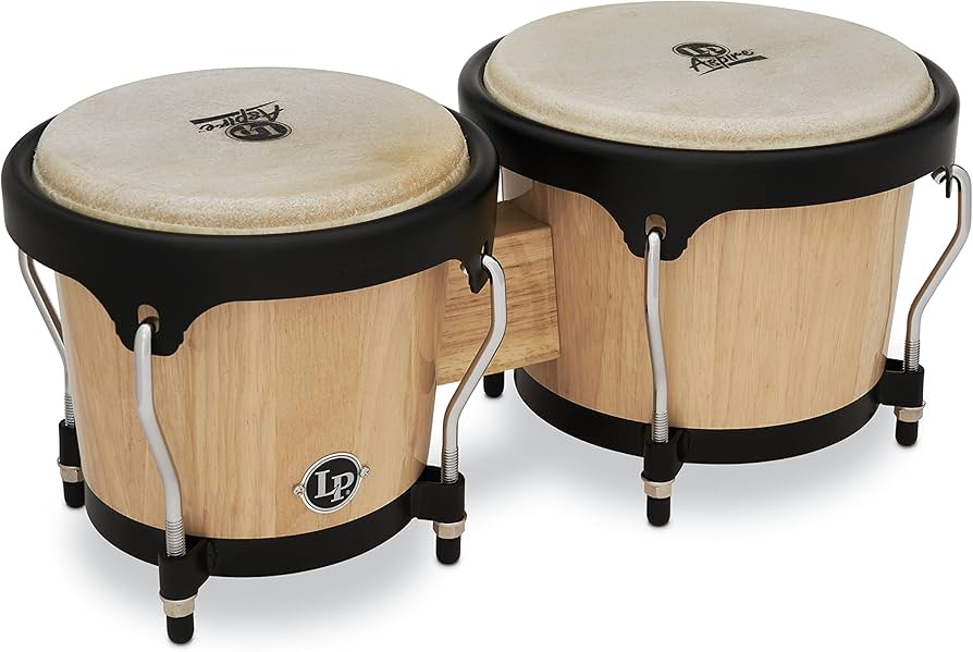 Amazon | LP エルピー ボンゴ Aspire Wood Bongos Black Hardware