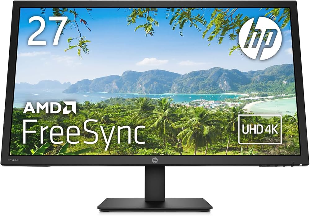 Amazon.co.jp: HP モニター V28 4K 27.9インチ ディスプレイ 非光沢 TN