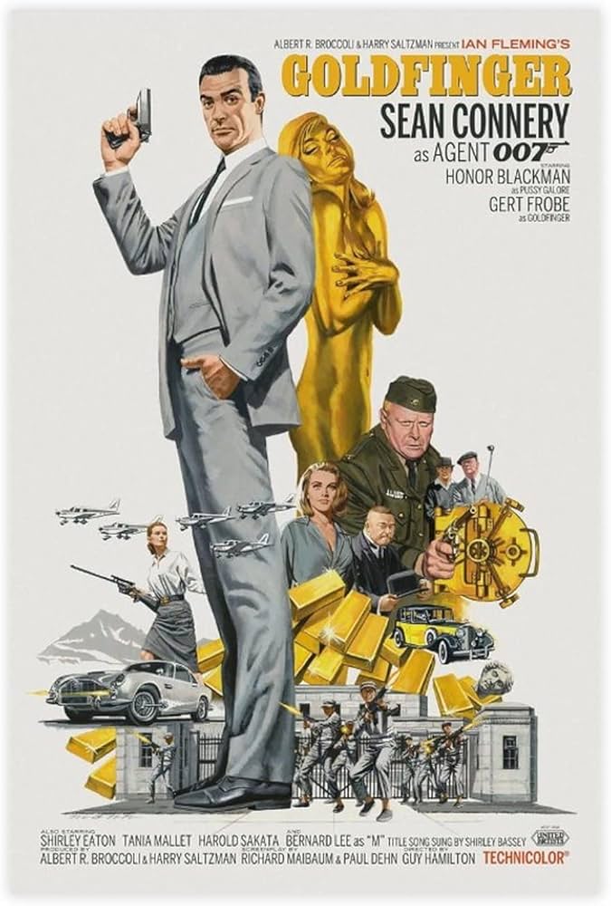 Amazon.co.jp: Goldfinger (1964) ジェームズ・ボンド 映画 キャンバス