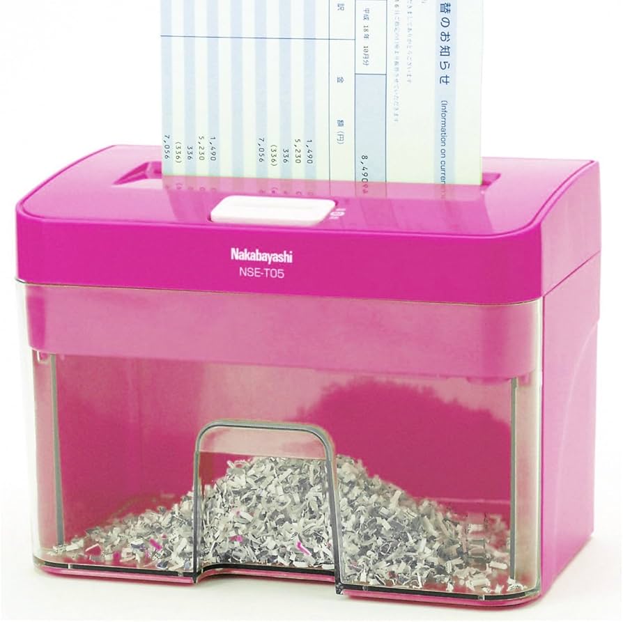 Amazon | ナカバヤシ パーソナルシュレッダー ファインカット NSE-T05P
