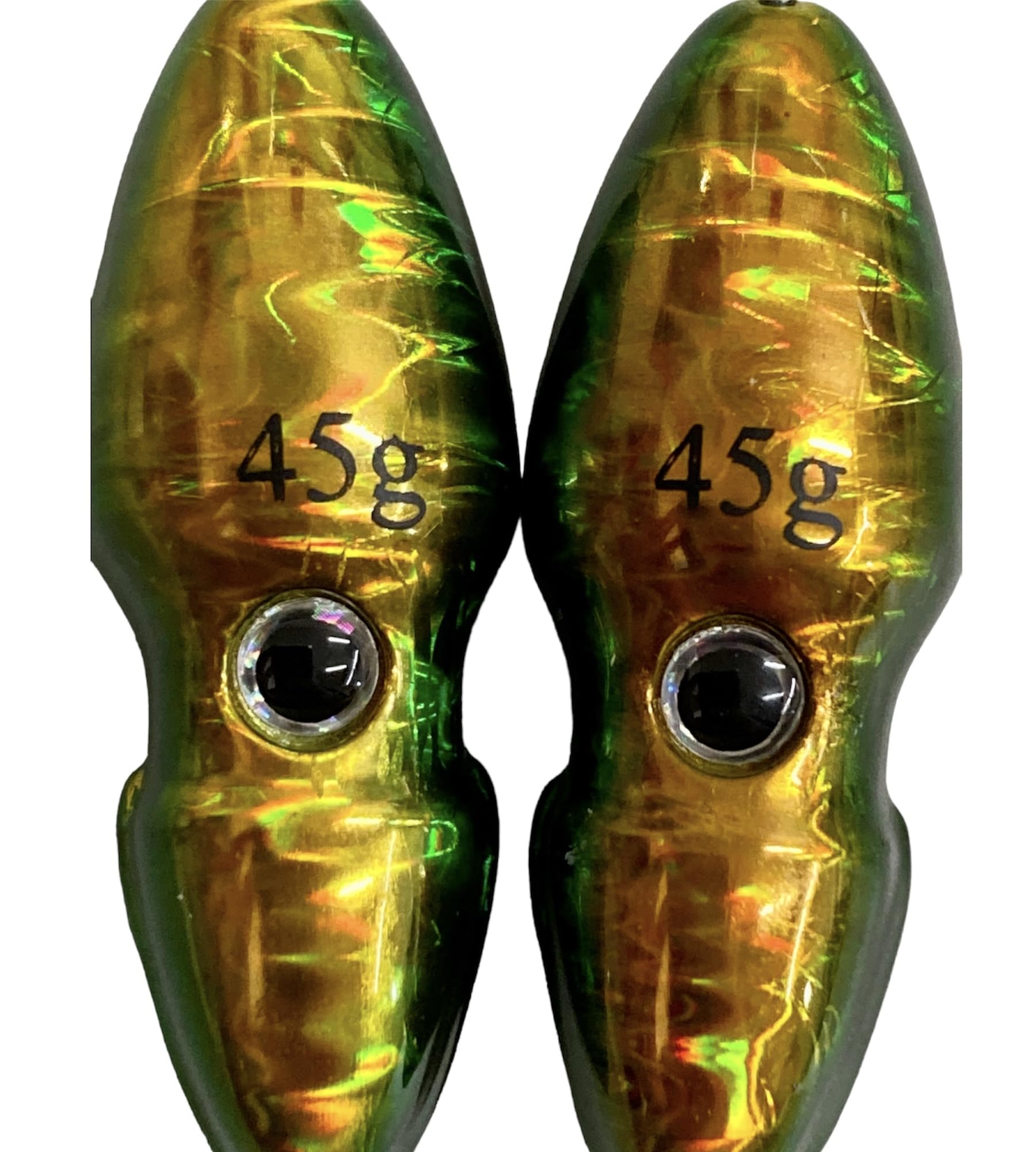 Amazon | イカ型 オモック タングステン タイラバシンカー 45g 緑金 2