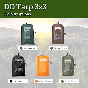 Amazon | DD Hammocks DD タープ 3×3 (オリーブグリーン）日本正規品