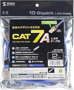 Amazon.co.jp: サンワサプライ CAT7A LANケーブル モデム用 (2m