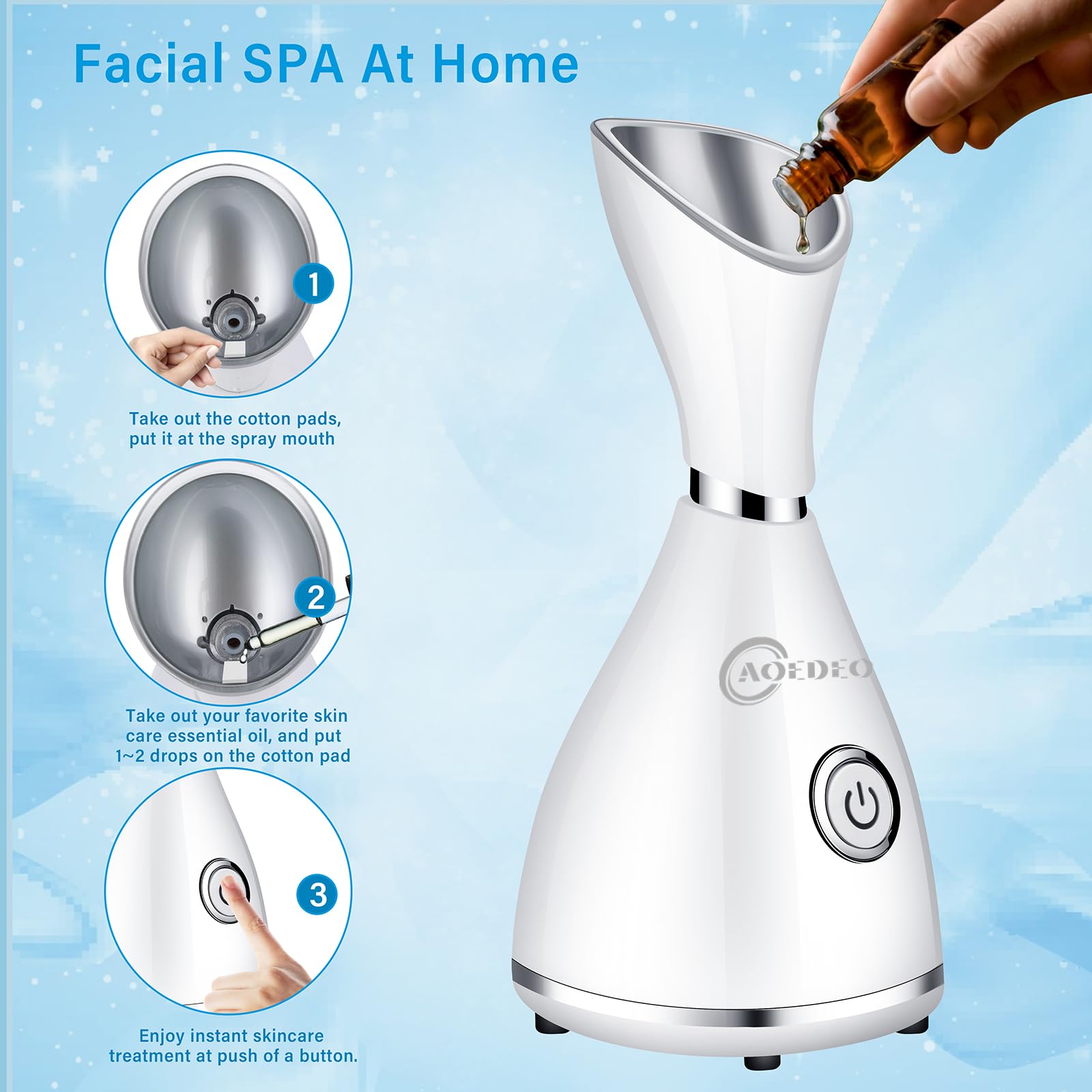Amazon.com: Nano Ionic Face Steamer - Warm Mist Humidifier for