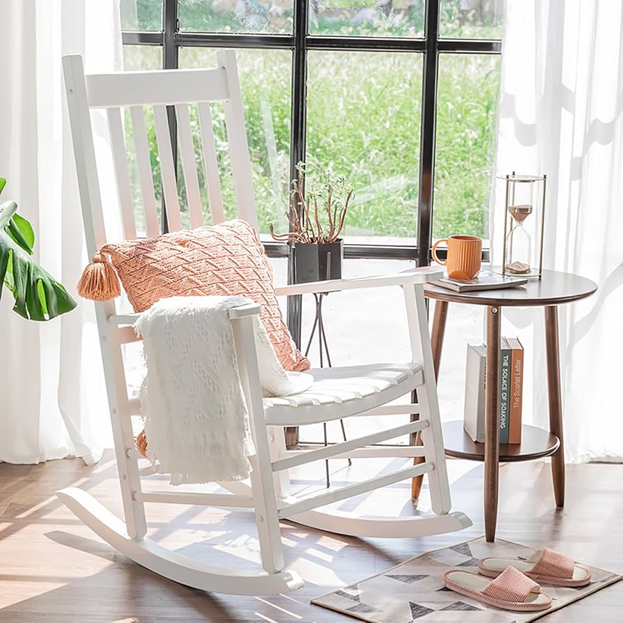 Amazon｜ロッキングチェア 木製のロッキングチェア 屋外/屋内/ポーチ