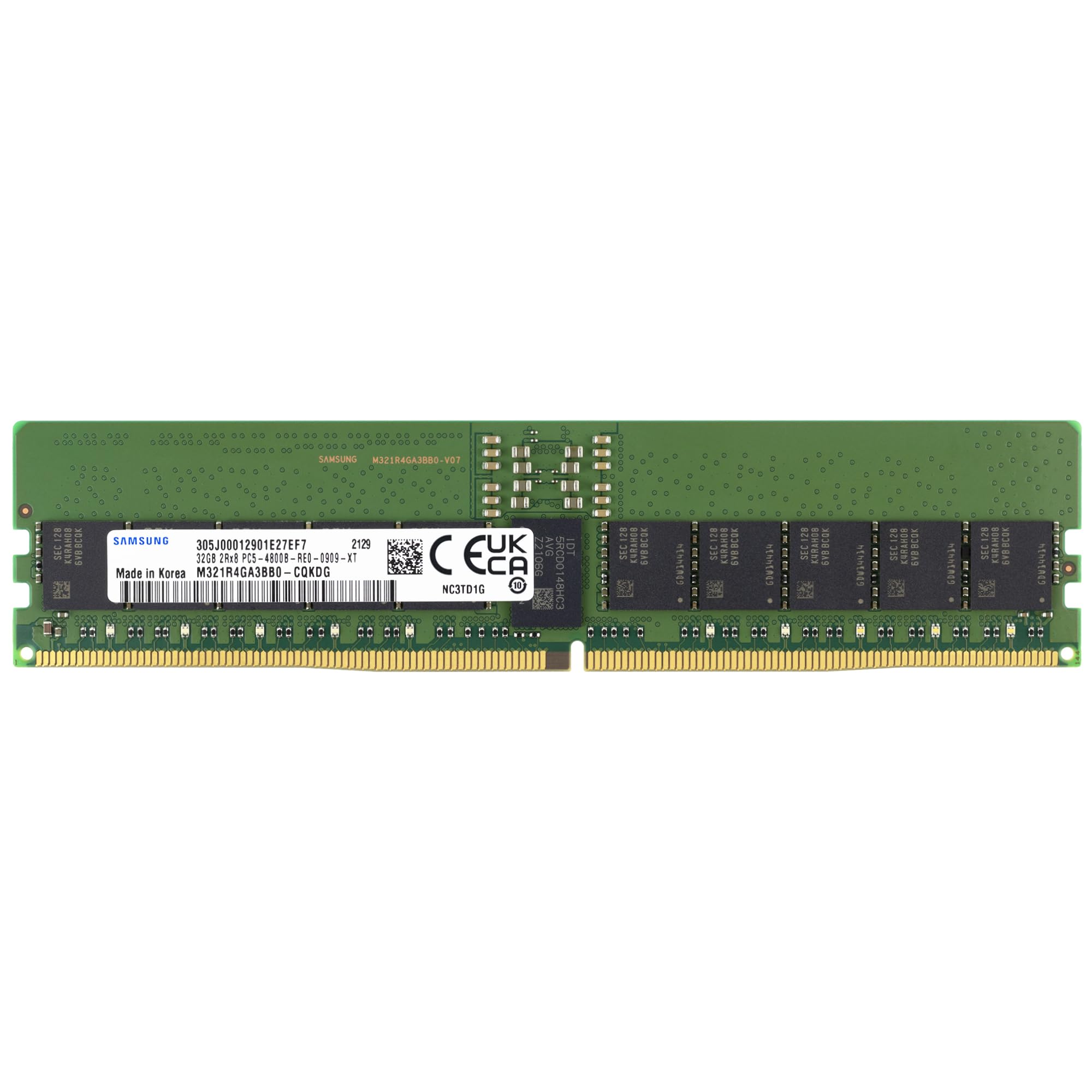 Samsung 32GB DDR5 4800MHz PC5-38400 ECC RDIMM 2Rx8 Dual Rank 1.1V