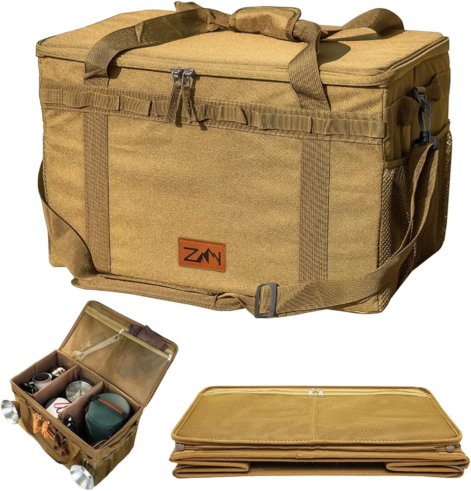 Amazon.co.jp: 大容量 ショルダーベルト付き キャンプ 収納ボックス