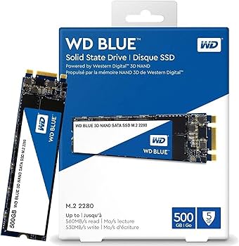 Amazon | WD 内蔵SSD M.2-2280 / 500GB / WD Blue 3D / SATA3.0 / 5年