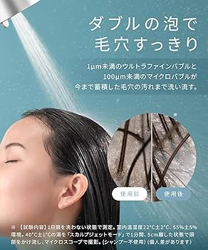 Amazon | SALONIA サロニア シャワーヘッド ファインバブルクリア