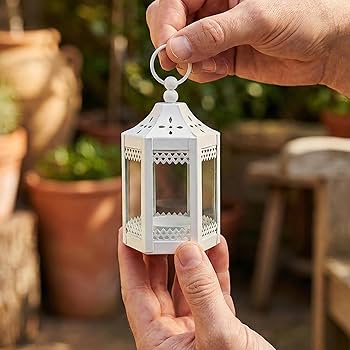 Amazon.com: VELA LANTERNS 6pc Mini Small 4.5 Inch Metal Moroccan
