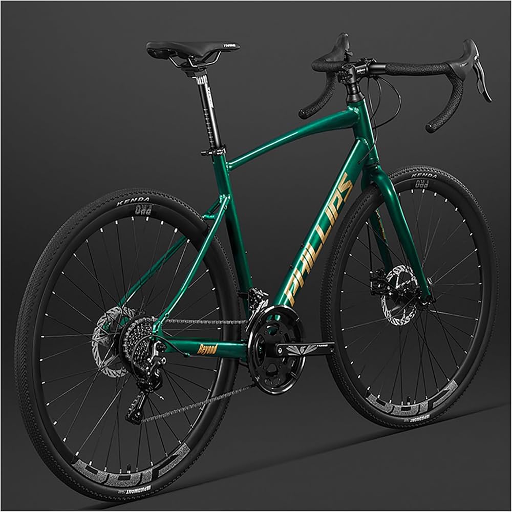 Amazon | 16段変速 ロードバイク 軽量 グラベルバイク アルミフレーム