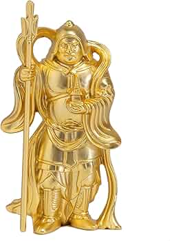 Amazon｜開運七福神 毘沙門天 （金メッキ/24金）仏師：牧田秀雲 原型＿