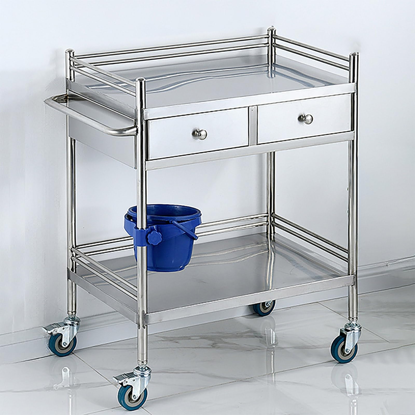 Amazon.co.jp: MDDKOP ステンレス製医療用カート 医療用ワゴン 病院