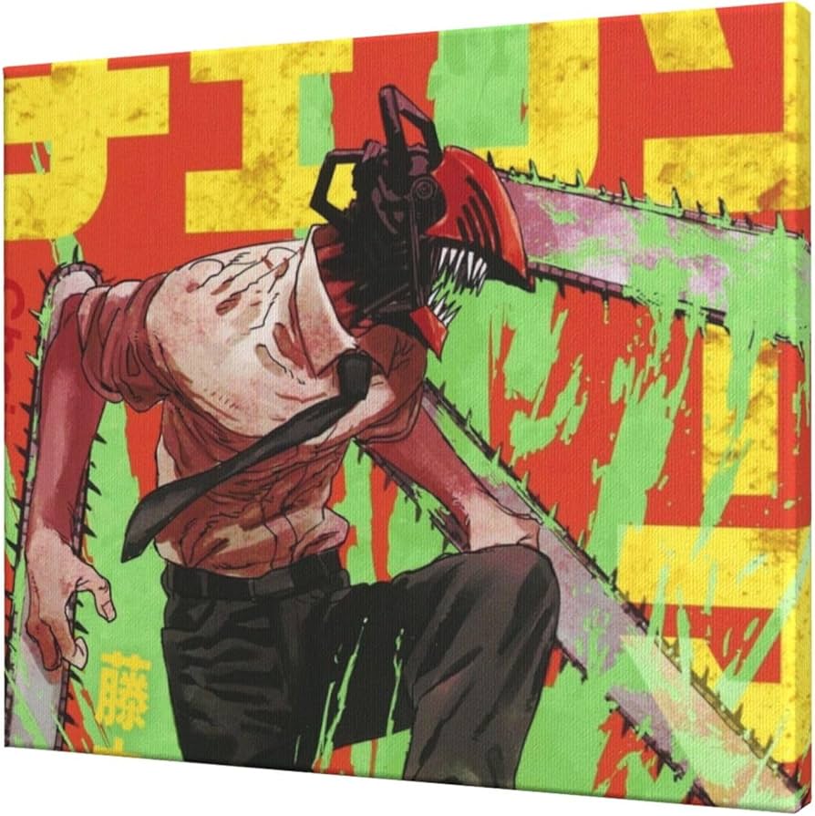 Amazon.co.jp: チェンソーマン5 おしゃれ フレームレス装飾絵画 モダン