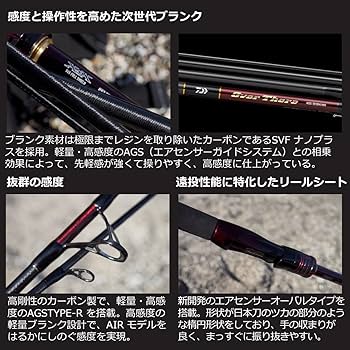 Amazon | ダイワ(DAIWA) オーバーゼアAGS ショアジギング 標準全長2.92