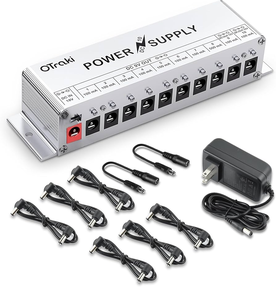 Amazon | OTraki パワーサプライ エフェクター 電源 DC 9V / 12V / 18V