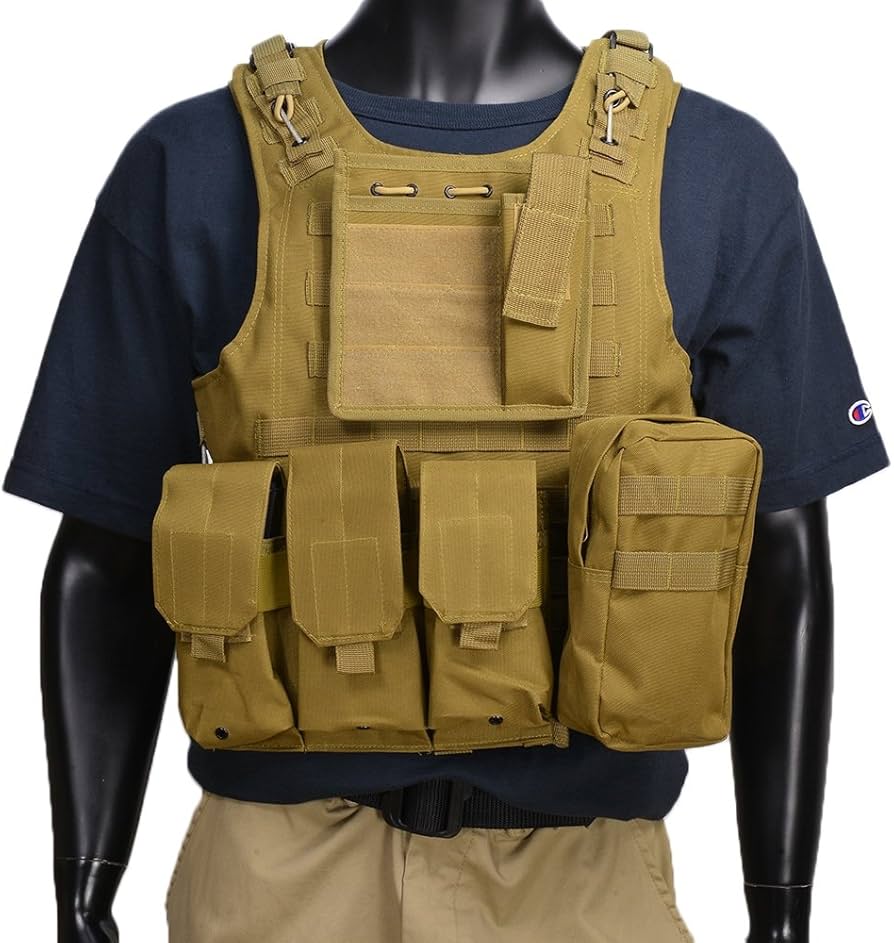 Amazon | プレートキャリア クイックリリースワイヤー付 タン