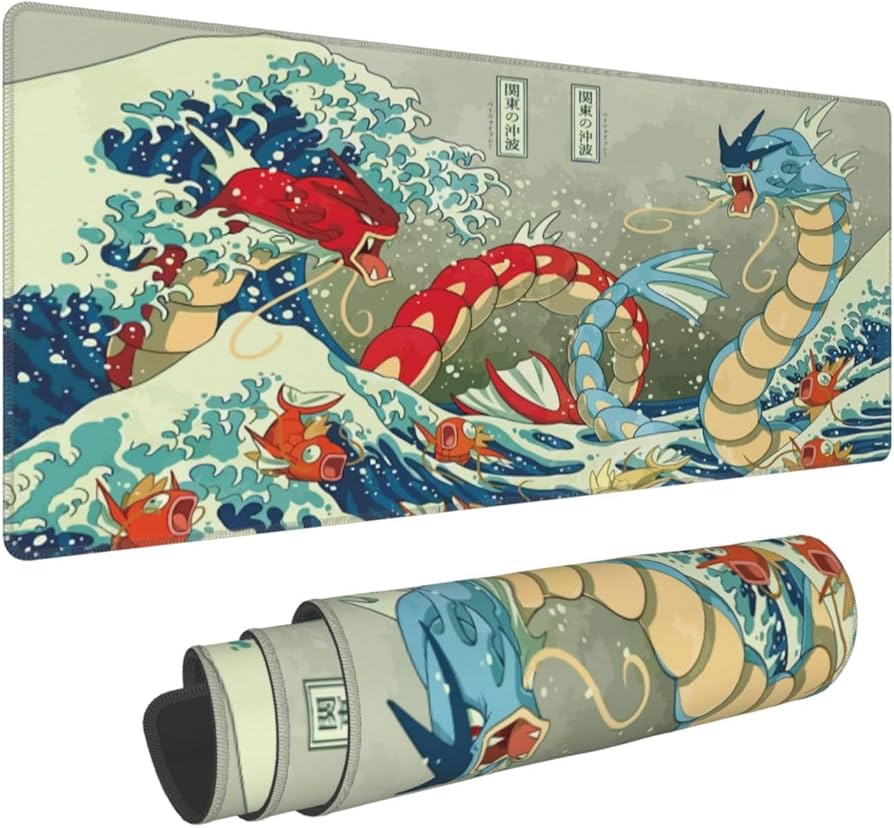 Amazon.com: Large Gaming Mouse Pad,Japanese Ukiyoe Anime Dragon