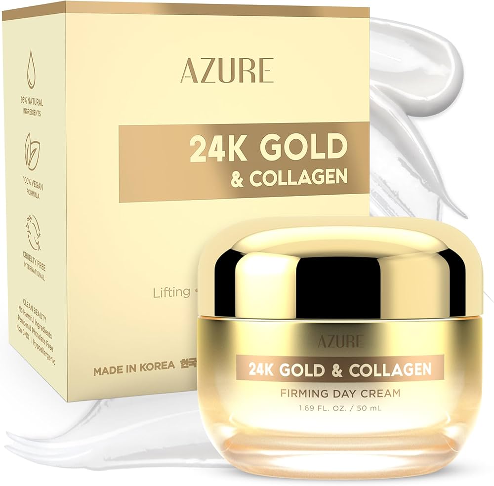 Amazon.com: Azure Dermatologist Tested 24K Gold & Collagen Face