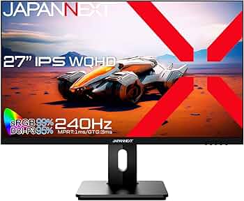 Amazon.co.jp: JAPANNEXT 27インチ ゲーミングモニター 240Hz 1ms WQHD