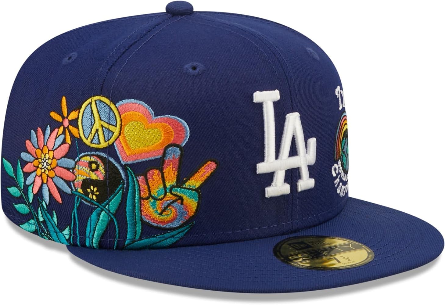 Amazon.com : New Era LA Los Angeles Dodgers 59FIFTY Groovy 7X