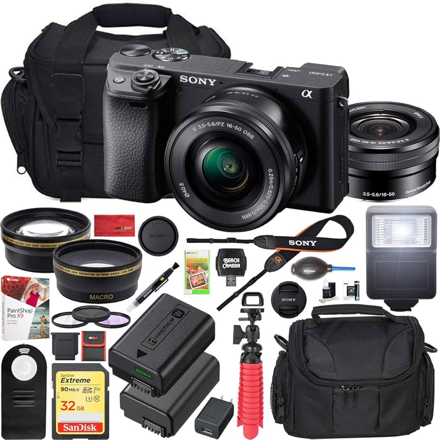 Amazon.com : Sony a6400 4K Mirrorless Camera ILCE-6400L/B with 16