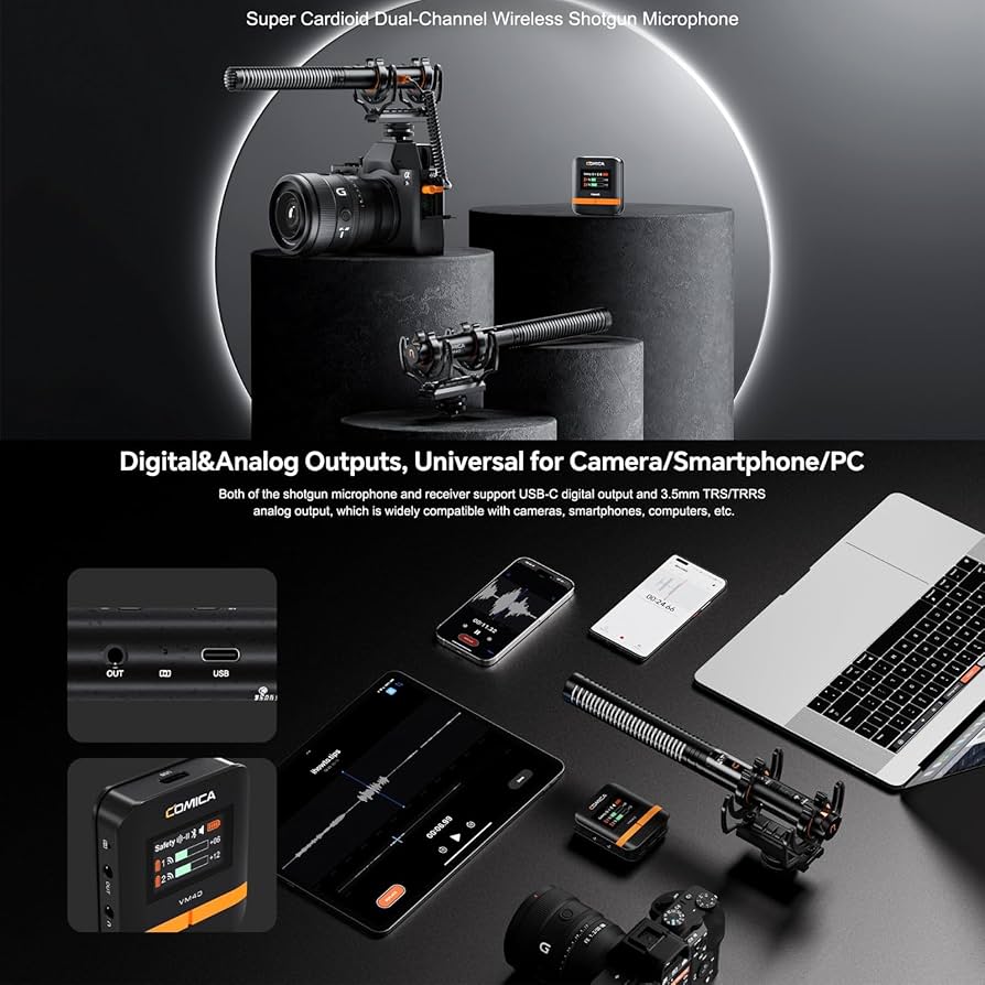 Amazon | Comica VM40 ショットガンマイク、カメラ、スマートフォン