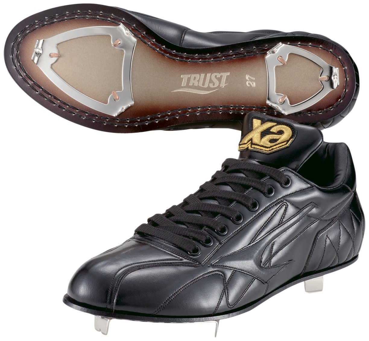 Amazon.co.jp: XANAX(ザナックス) 野球 革底スパイク ヌバック 三角歯