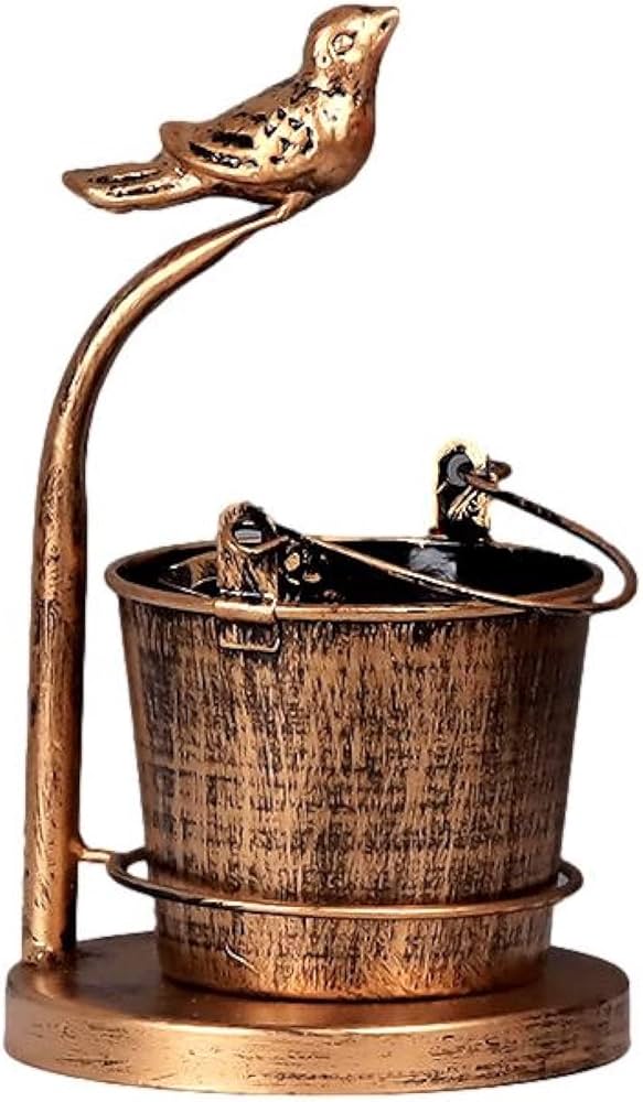 Amazon.co.jp: [Queen-b] 灰皿 アンティーク おしゃれ 卓上 バケツ
