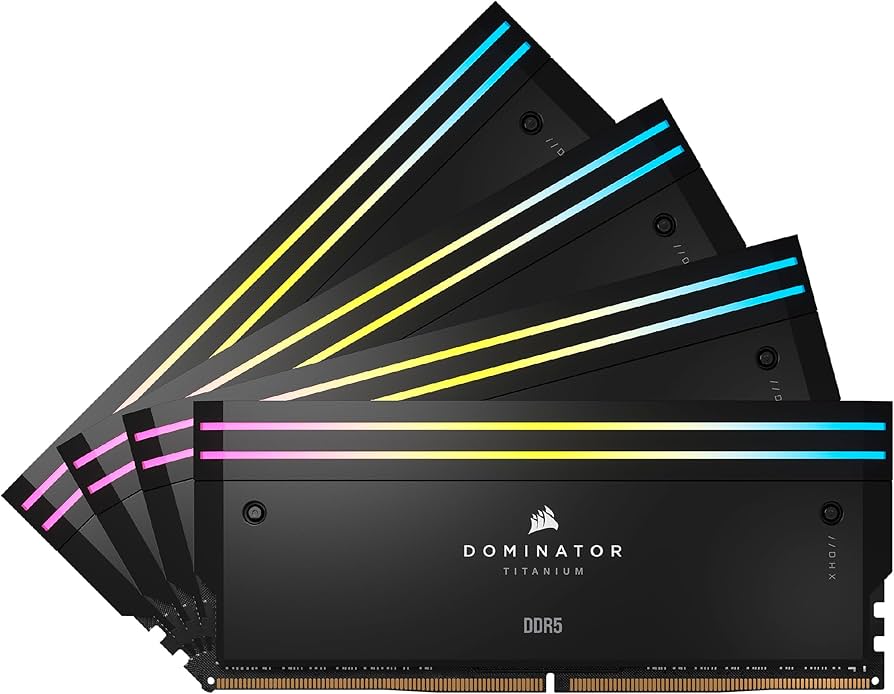 Amazon.com: CORSAIR Dominator Titanium RGB DDR5 RAM 96GB (4x24GB