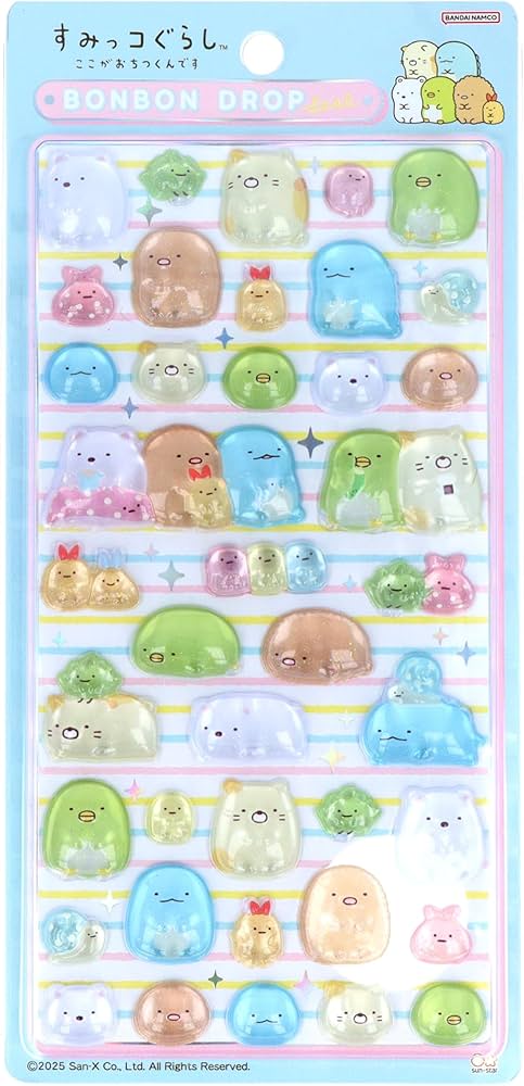 Amazon | サンスター文具 すみっコぐらし グッズ シール ボンボン
