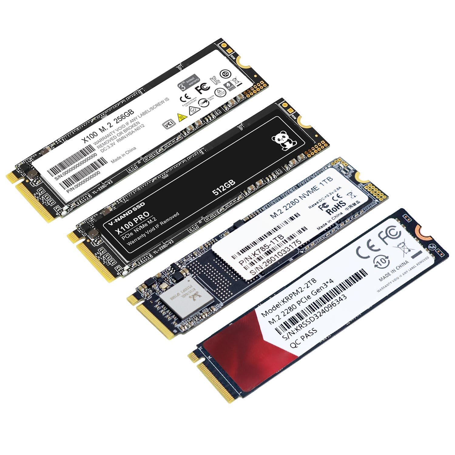 Amazon | Yahboom 256 GB SSD NVMe M.2280 PCIe 3.0 256 G