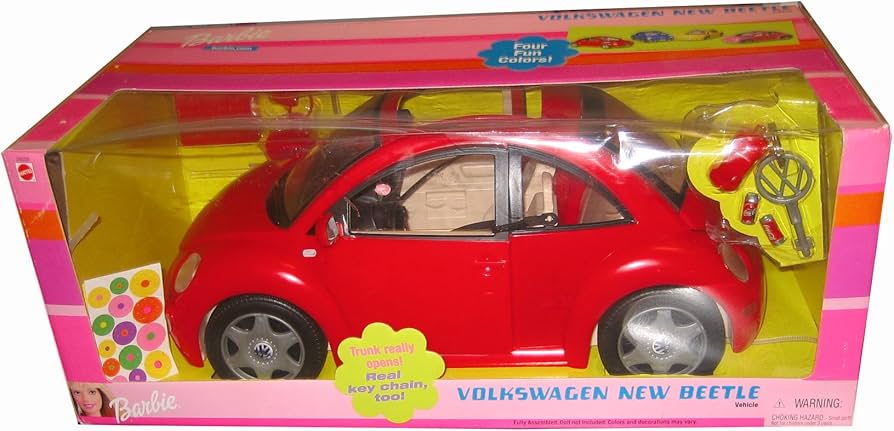 Amazon.com: Barbie Volkswagen Beetle Vehicle (Red) with Real Key
