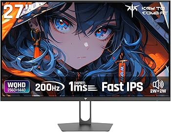 Amazon.co.jp: KTC 27-Inch Gaming Monitor WQHD (2560x1440) Fast IPS