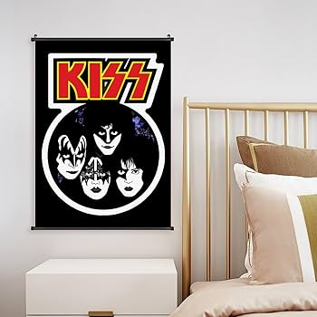 Amazon.co.jp: タペストリー 掛ける絵 ポスター キッス KISS ロック