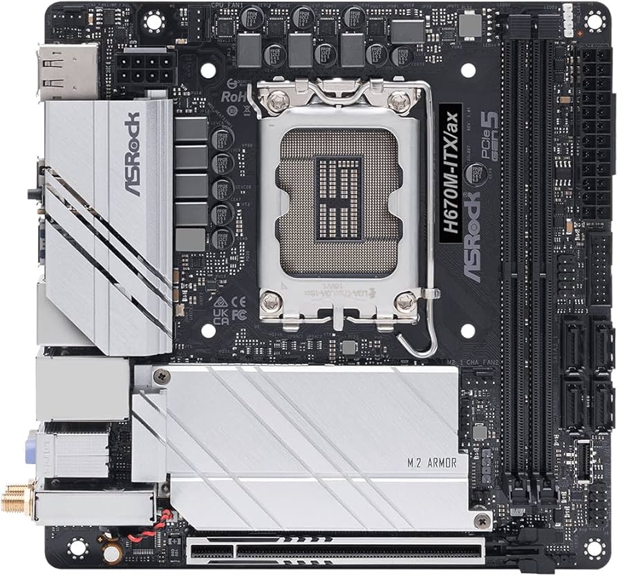 Amazon.com: CUK ASRock H670M-ITX/ax Mini ITX Motherboard for 12th