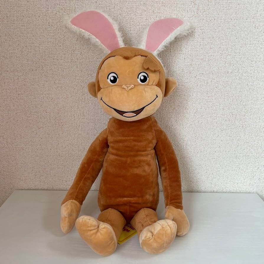 Amazon.co.jp: おさるのジョージ メガジャンボうさぎぬいぐるみ : おもちゃ
