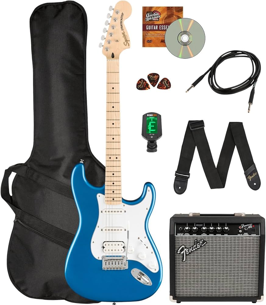 Amazon.com: Fender Squier Affinity Stratocaster HSS - Lake Placid